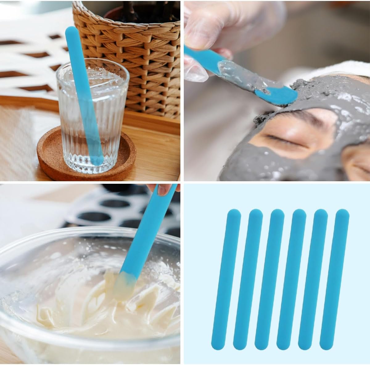 4PCS Silicone Stir Sticks, Reu - Resin Art Tool Kit ulasan dan harga
