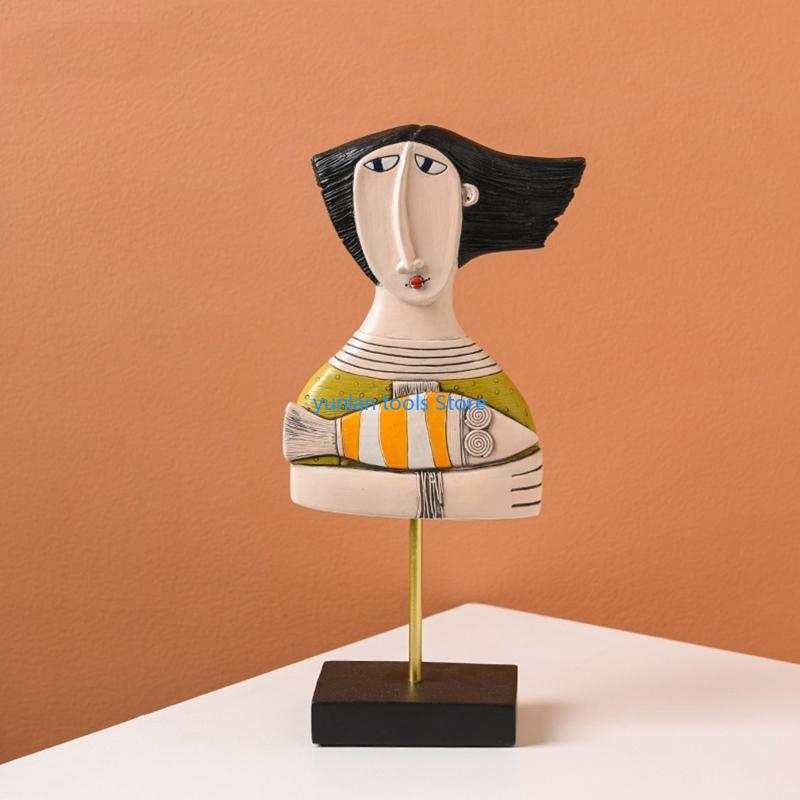 50LB Face Art Statue Sculpture - Resin Art Studio ulasan dan harga