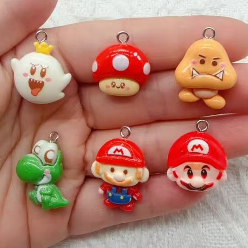 10pcs resin cartoon pendant, D - Resin Art Love ulasan dan harga