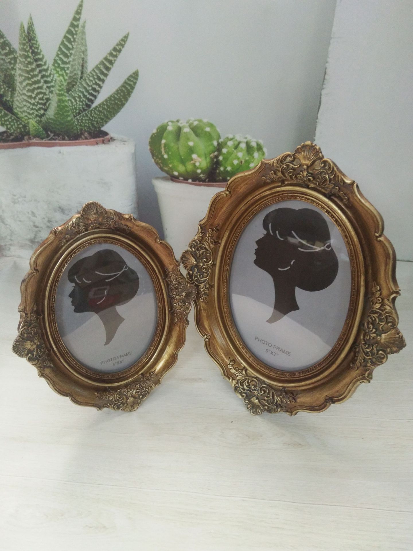 Oval Decoration Photo Frame Li - Resin Art Photo Frame ulasan dan harga