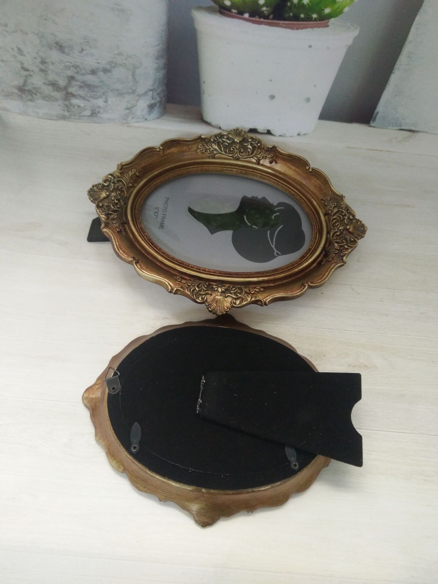 Oval Decoration Photo Frame Li - Resin Art Photo Frame ulasan dan harga