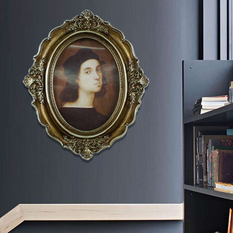 Oval Decoration Photo Frame Li - Resin Art Photo Frame ulasan dan harga
