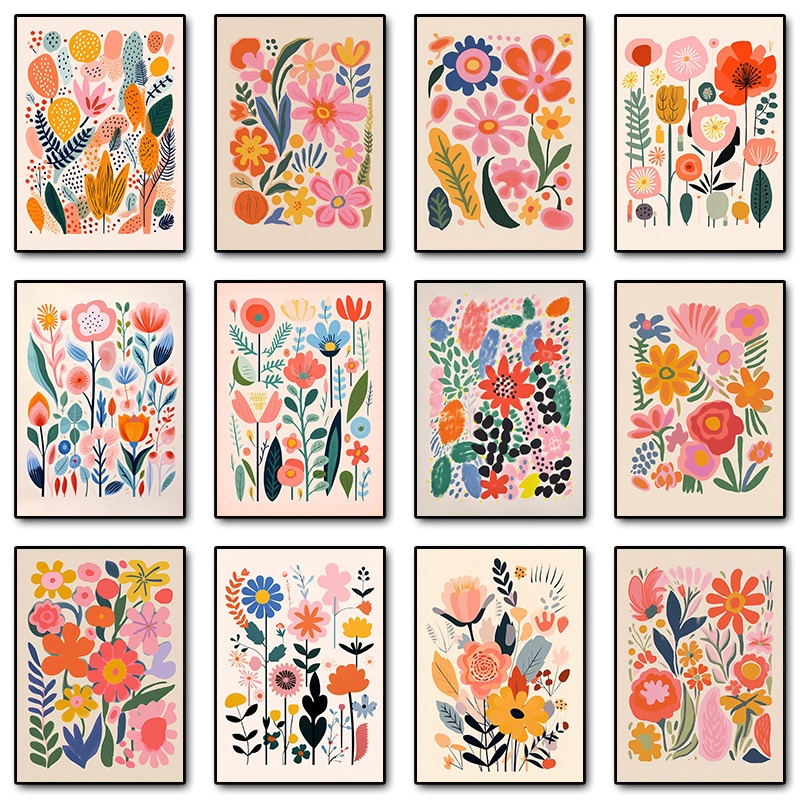 Vintage Mid Century Floral Ill - Resin Art And Deco ulasan dan harga