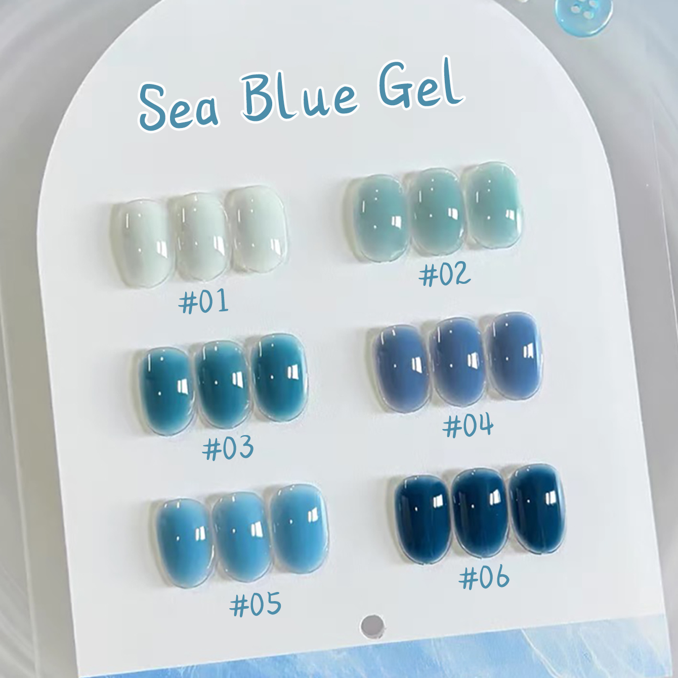 1-10pcs WS Ice Transparent Blu - Resin Art All ulasan dan harga