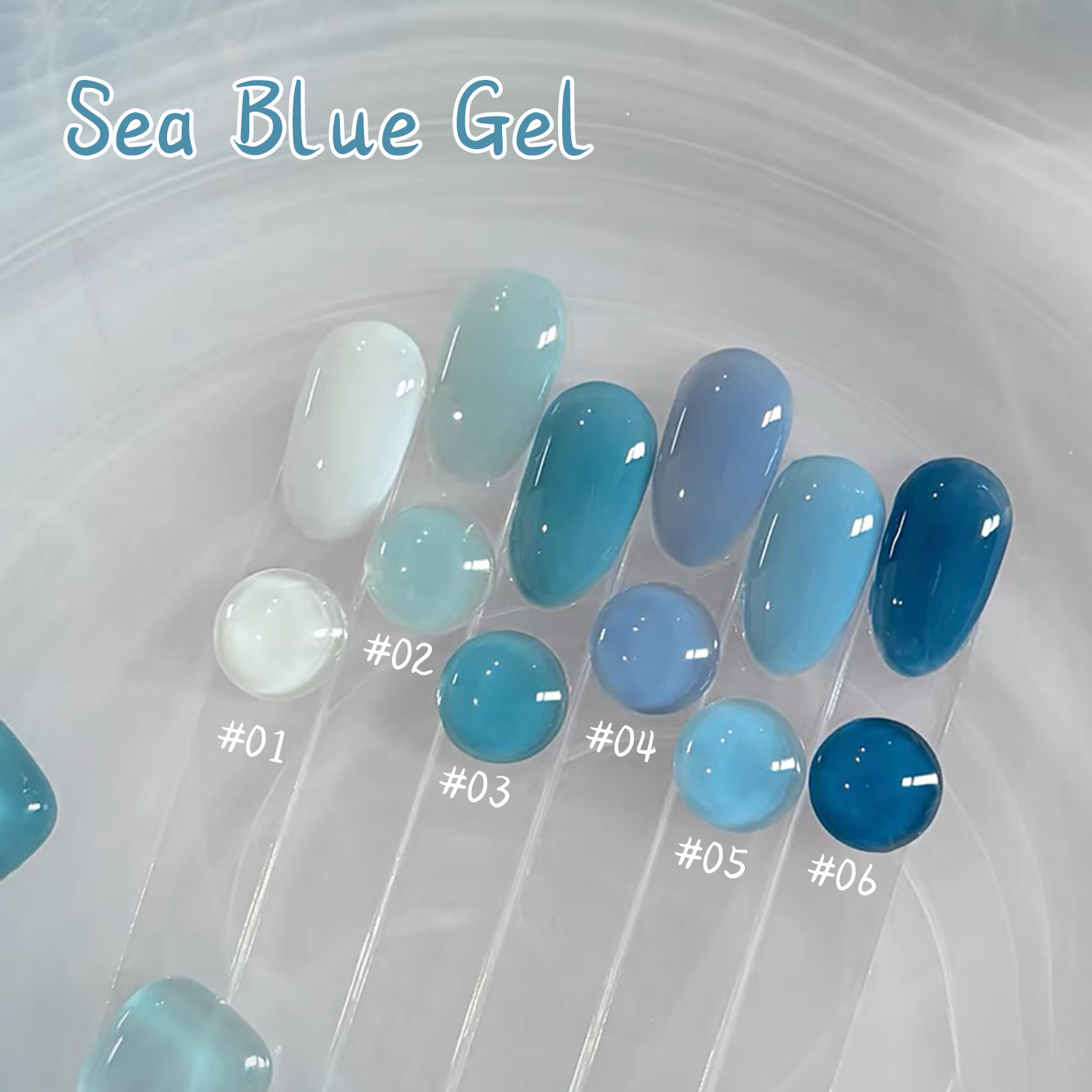 1-10pcs WS Ice Transparent Blu - Resin Art All ulasan dan harga