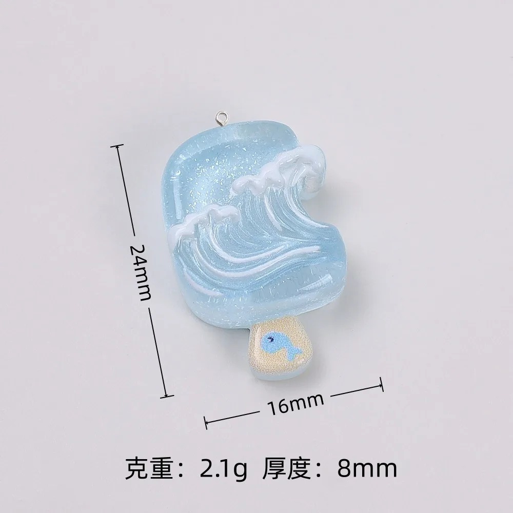 10Pcs Kawaii Summer Popsicle R - Resin Art And Deco ulasan dan harga
